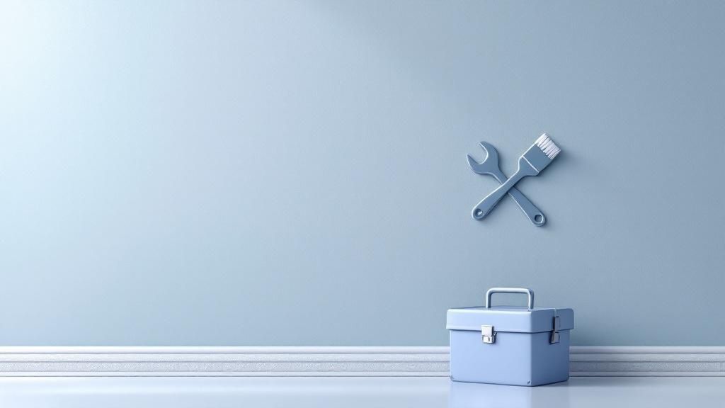 Maintenance tools and toolbox symbolizing repair and upkeep tax deductions for rental properties