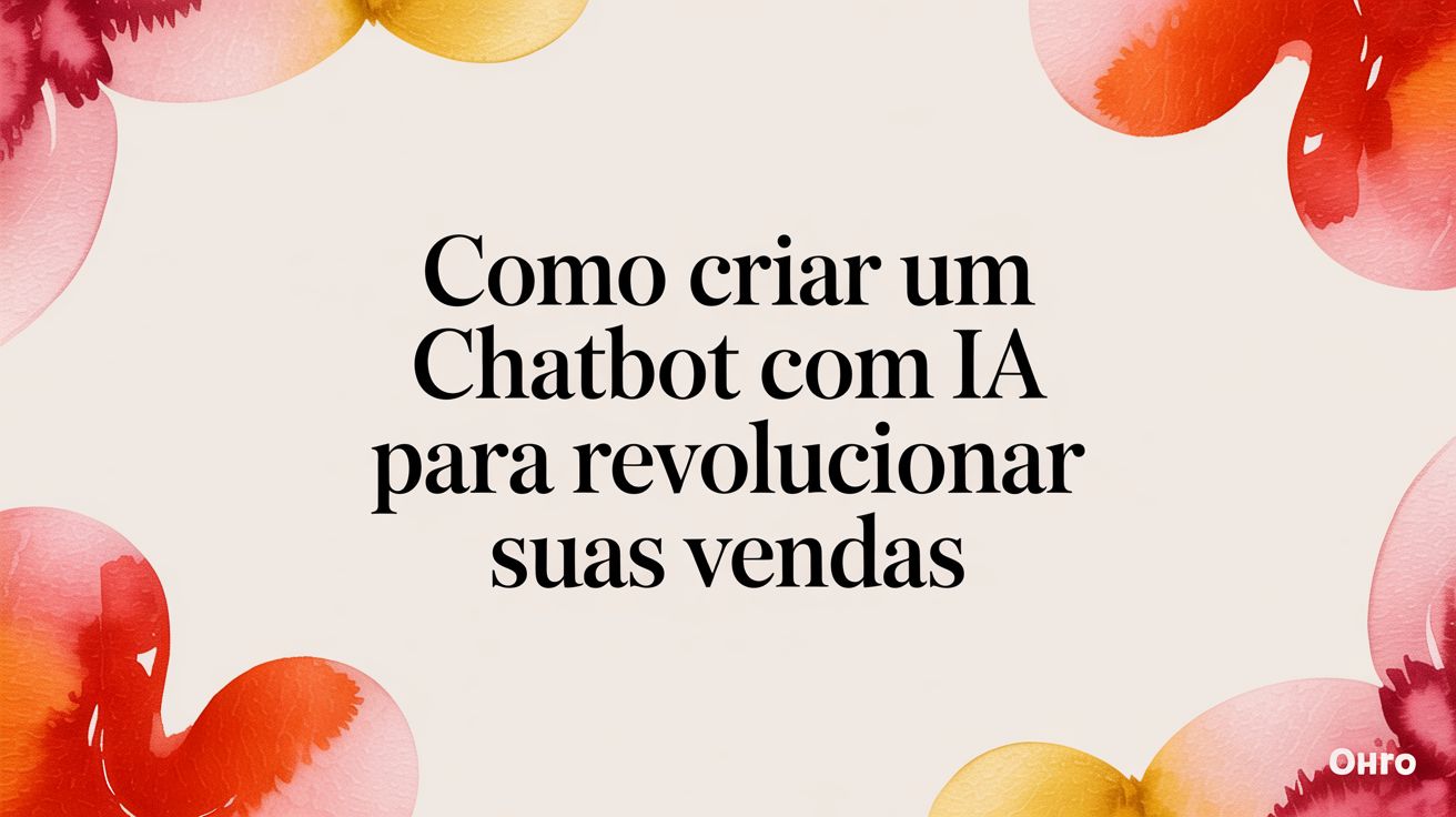 How to create a chatbot title slide