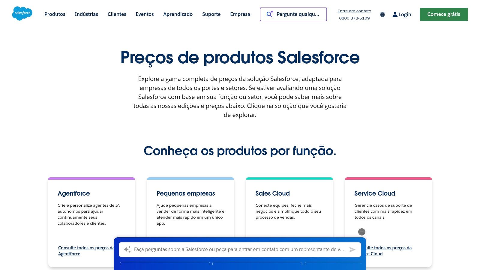 Visão geral dos preços do Salesforce Starter Suite