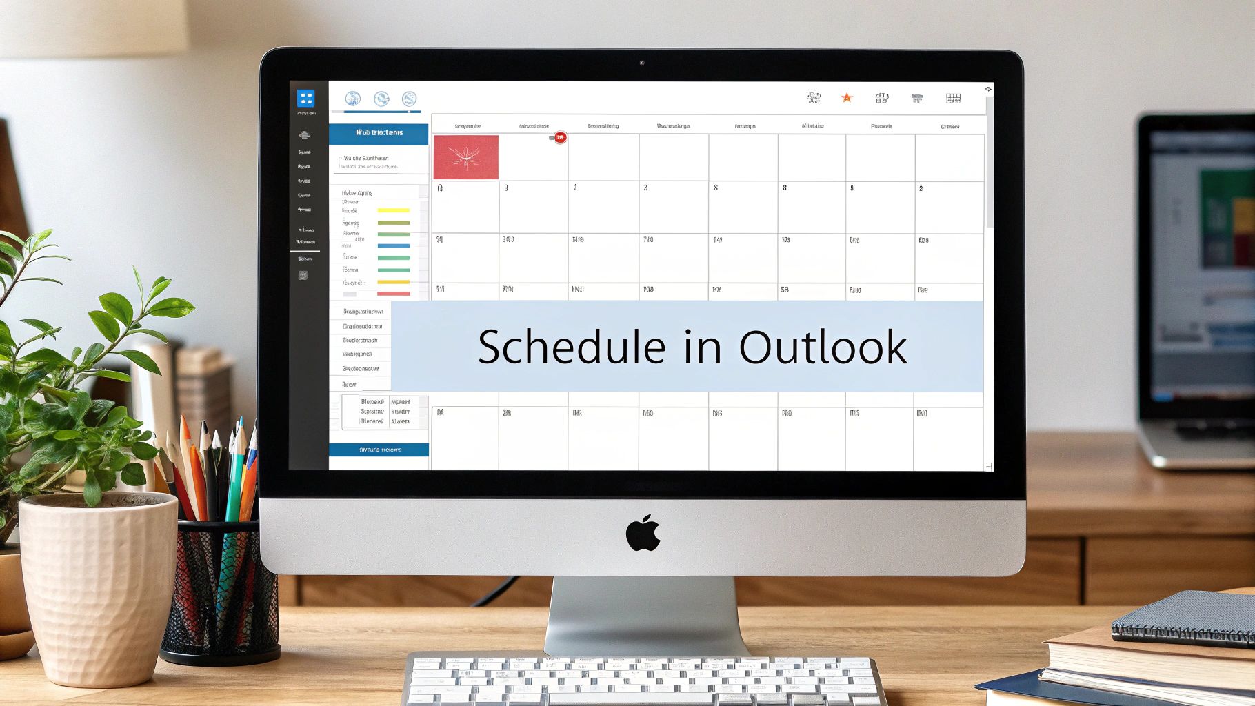 A calendar event being created in Outlook, with the Zoom icon highlighted.