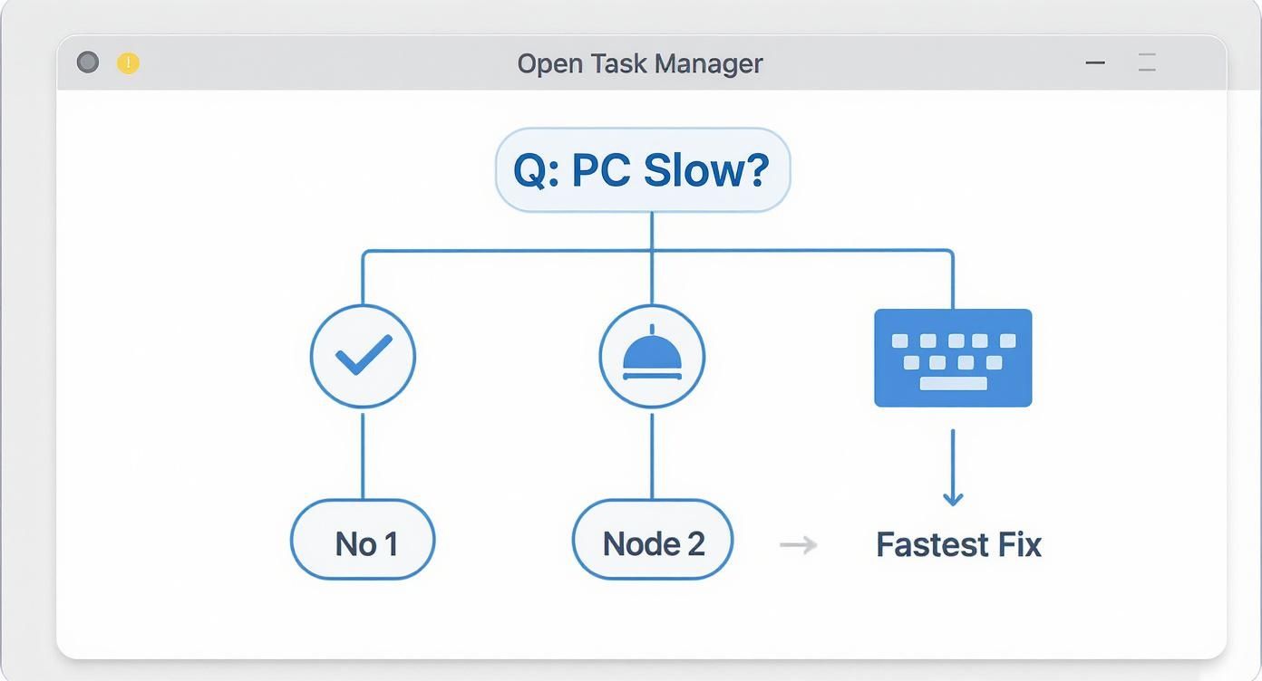 Infographic about shortcut for windows task manager