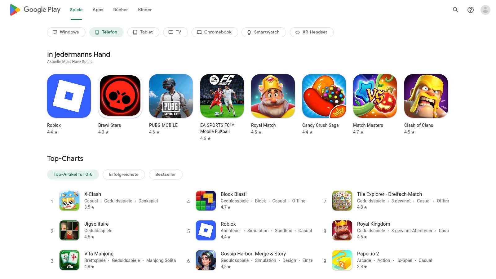 Google Play Store (Germany)