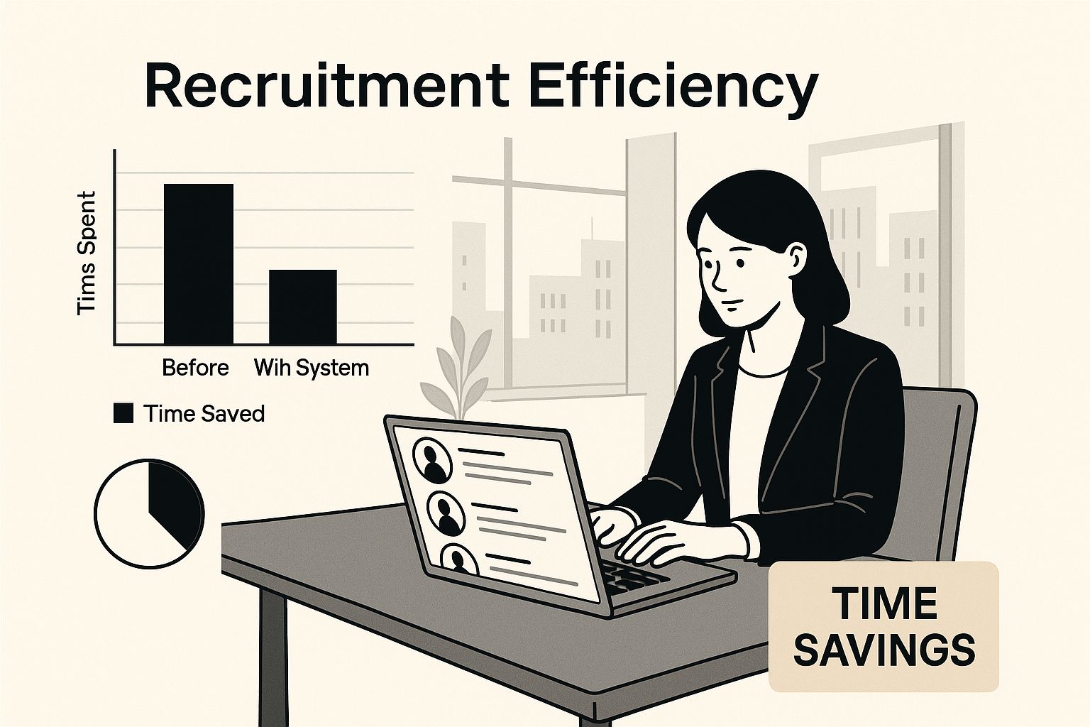 Infographic about applicant tracking system