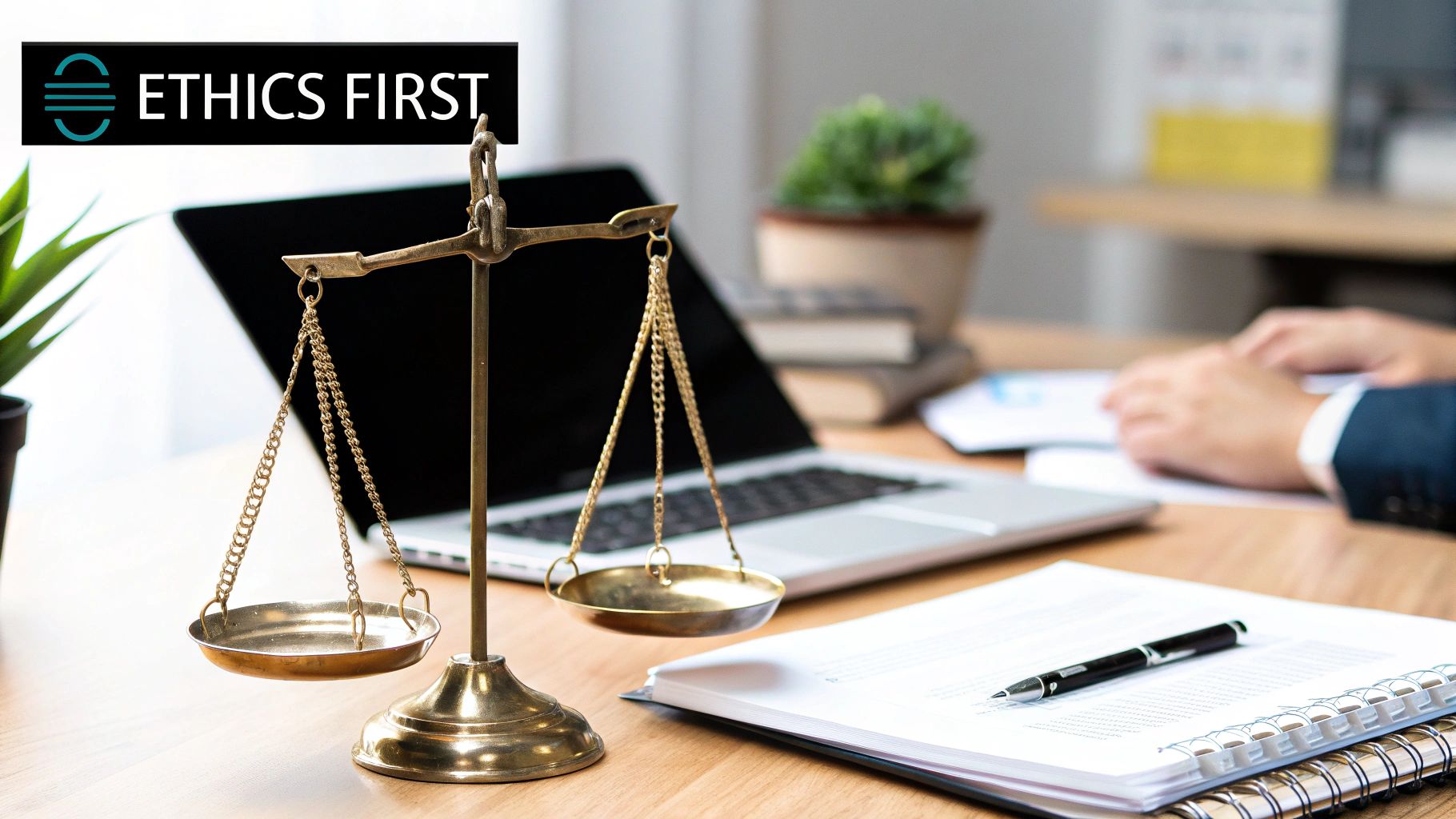 Image depicting a futuristic cityscape with data streams