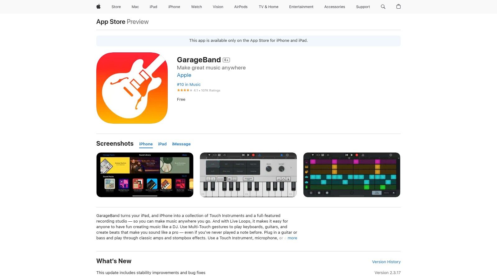 Apple GarageBand