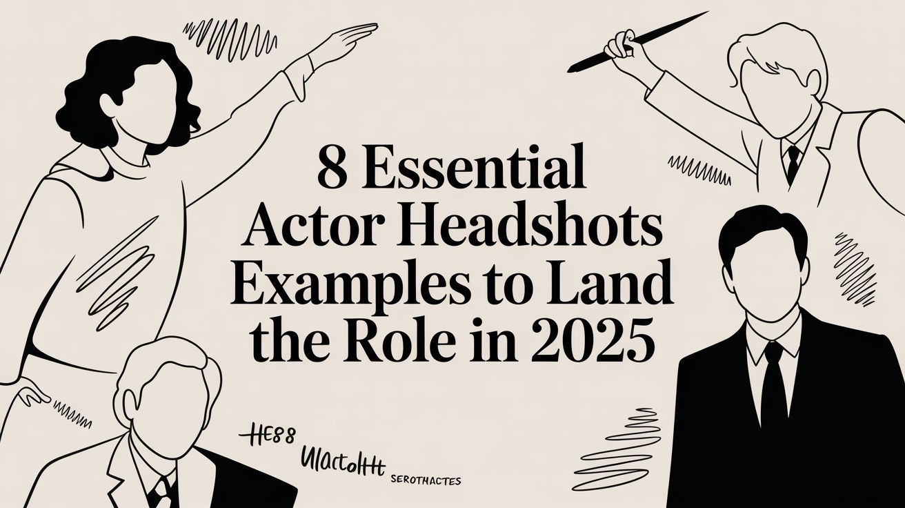 8 Essential Actor Headshots Examples to Land the Role in 2025