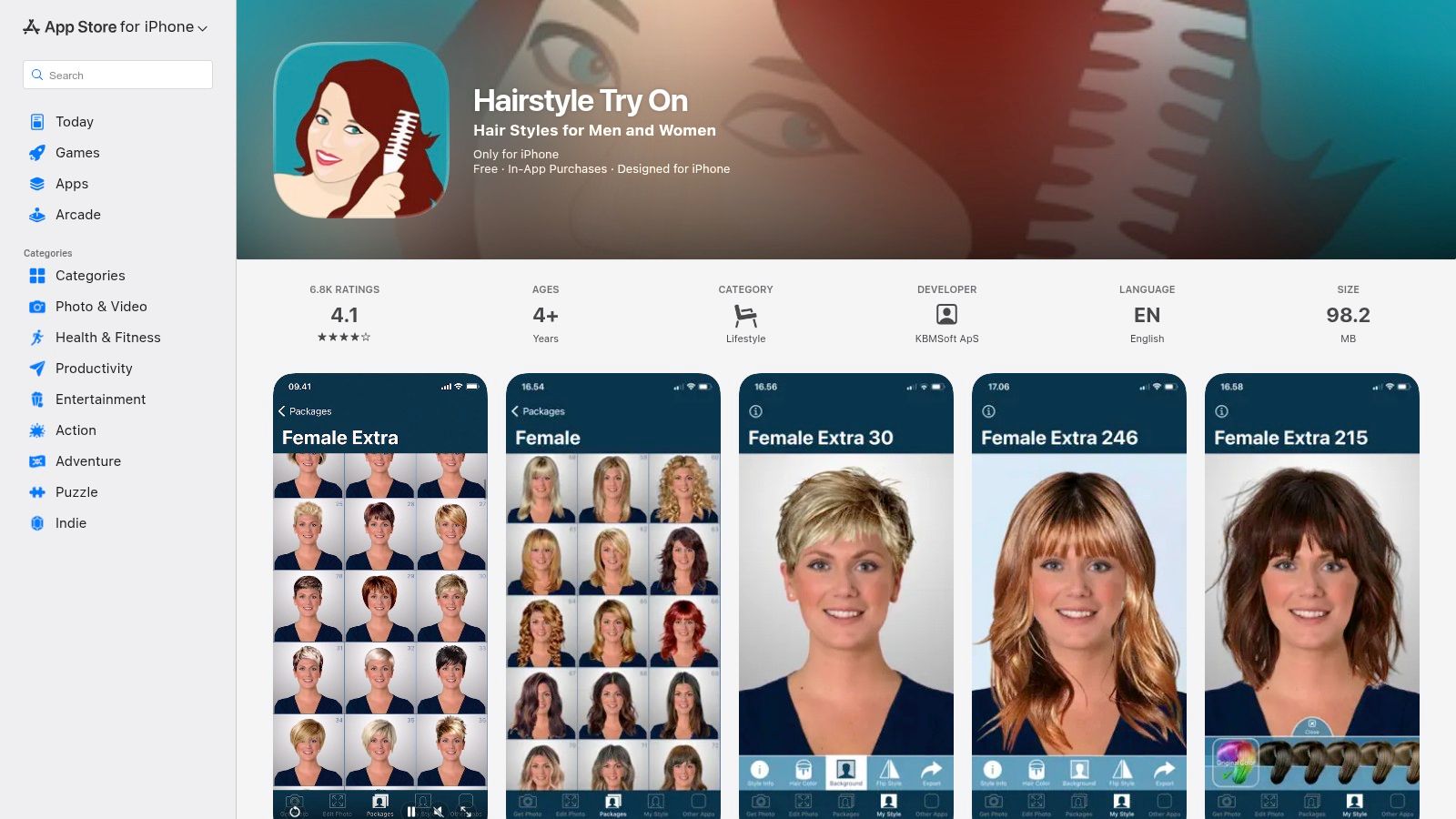 Hairstyle Try On (KBMSoft)