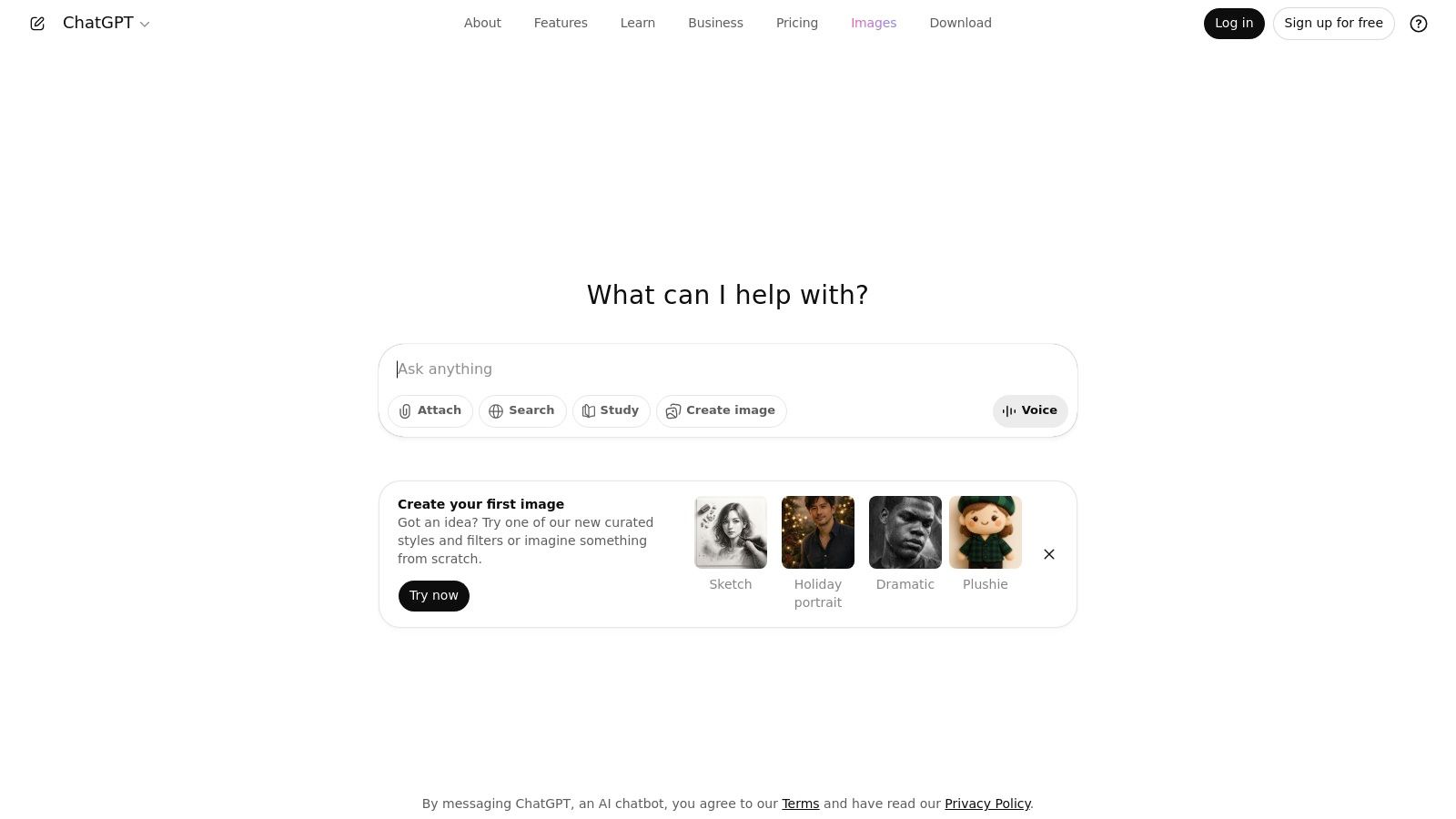 ChatGPT (OpenAI) — Images powered by GPT-image models