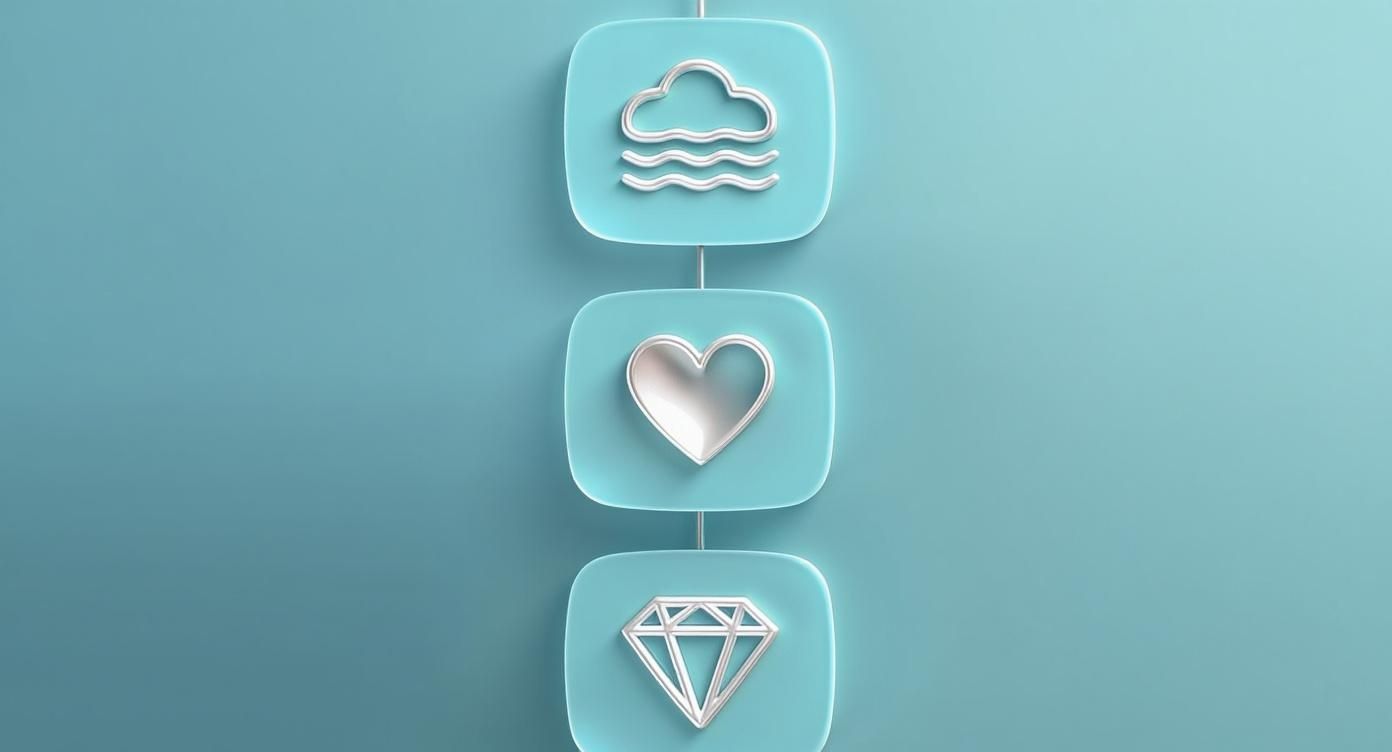 Infographic hierarchy diagram showing Turquoise's role in Native American culture, representing Sky/Water, Health/Protection, and Art/Trade.