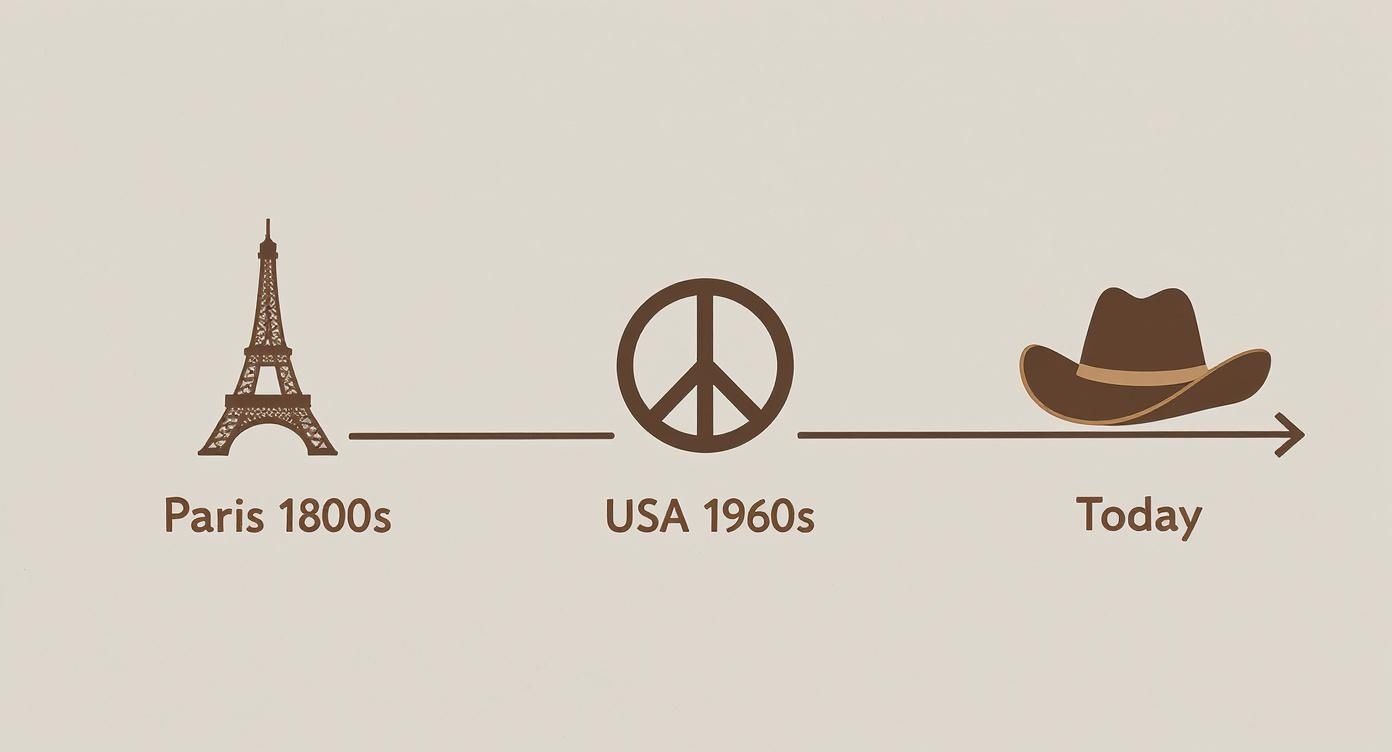 Infographic about what is boho jewelry