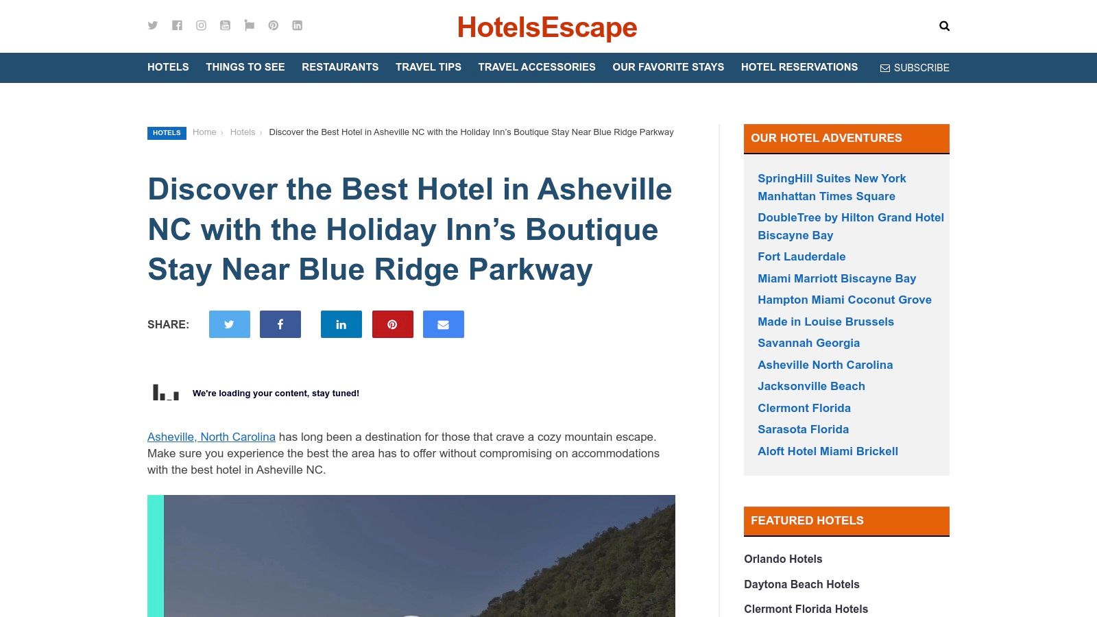 Best Hotel in Asheville NC: Holiday Inn Asheville East