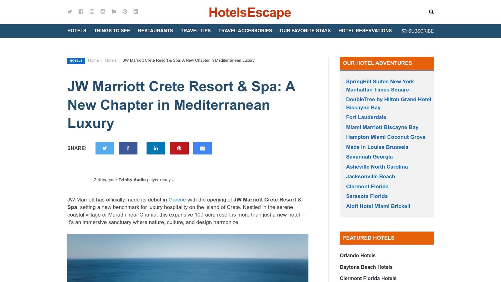Jw Marriott Crete Resort Spa