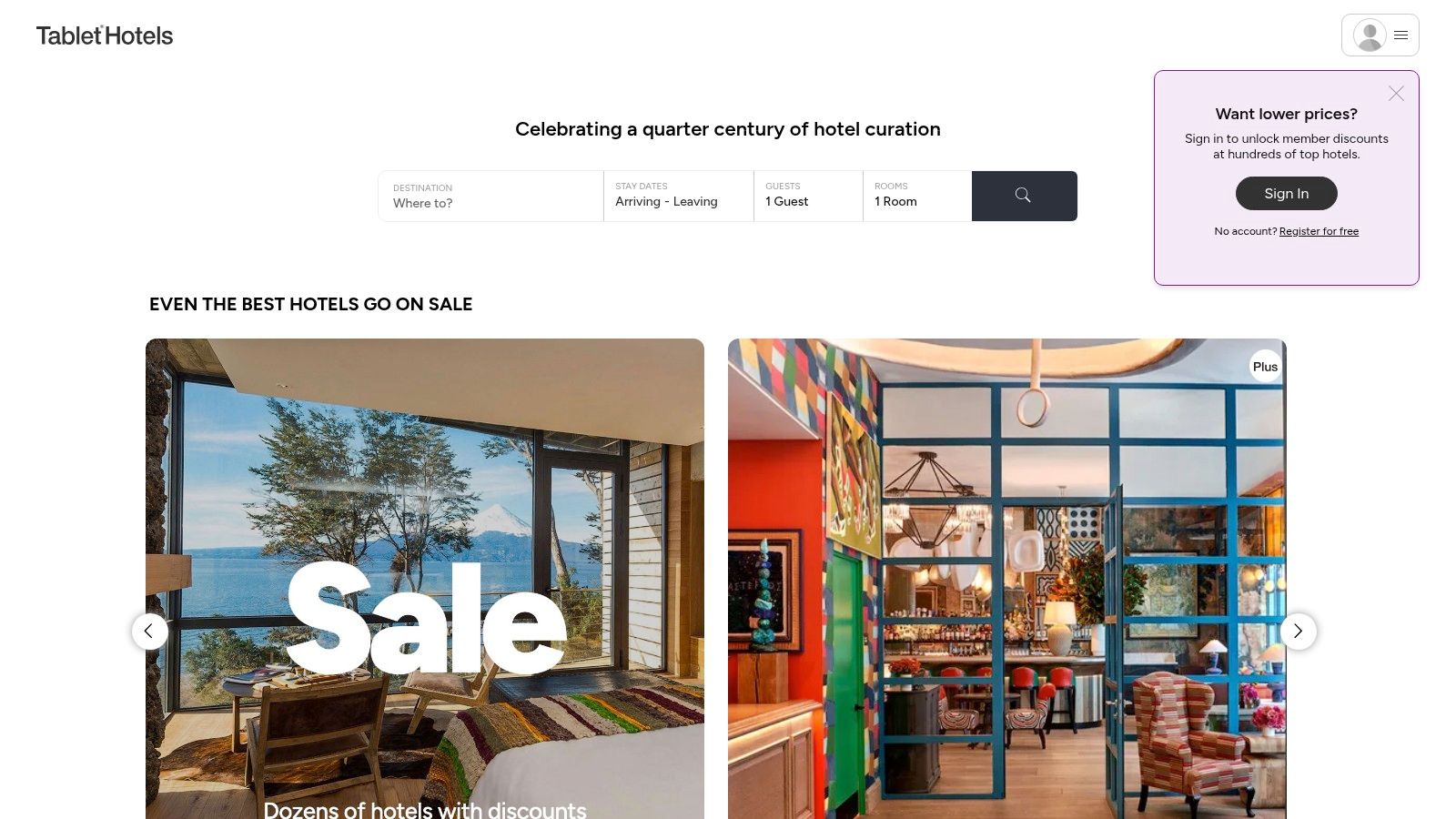 Tablet Hotels