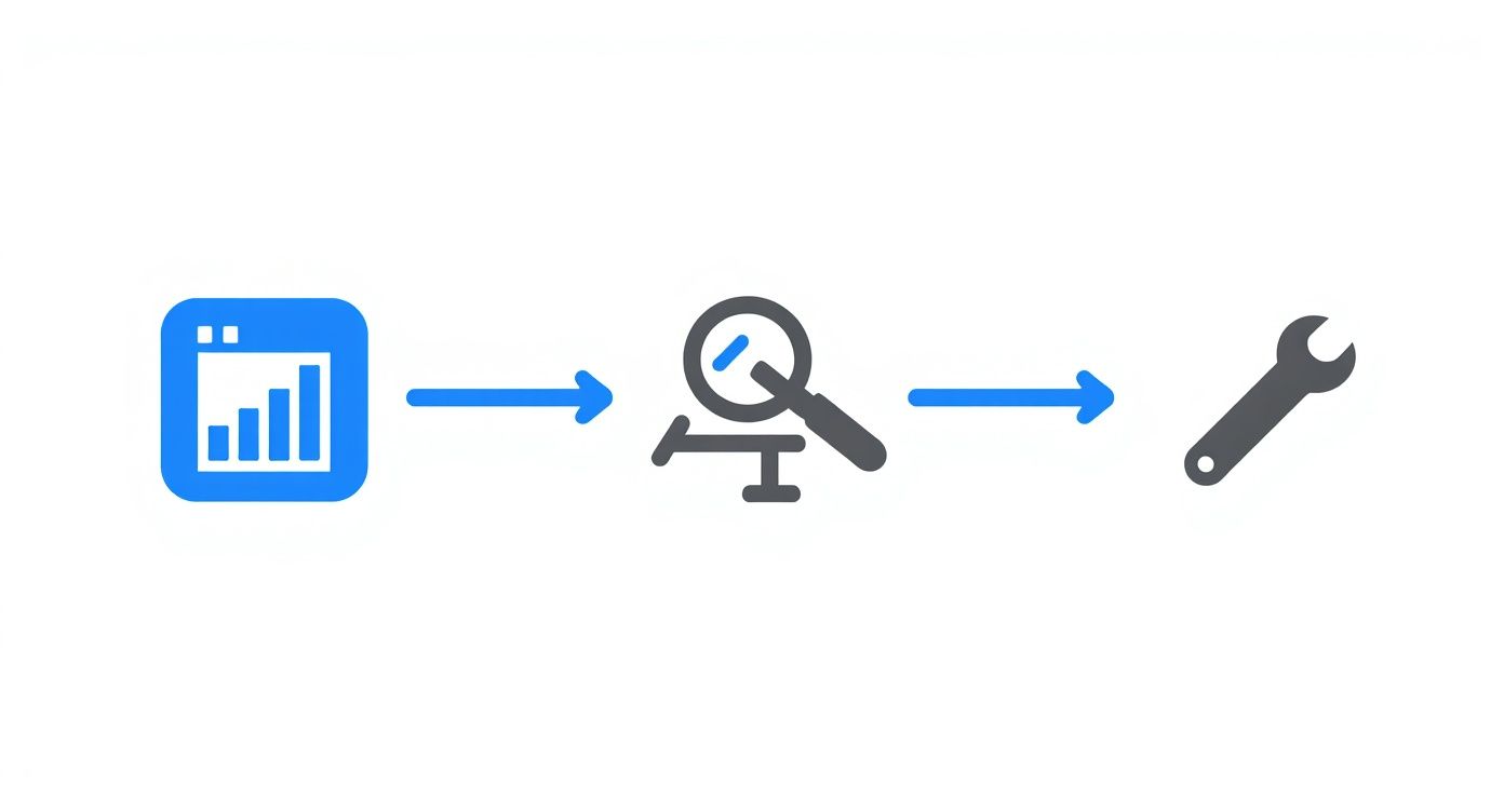 An infographic showing the process of comparing, choosing, and installing a wheelchair ramp.