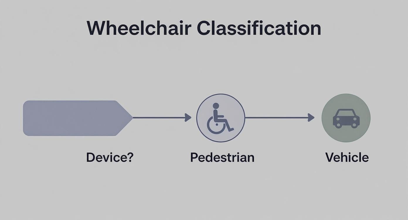 Infographic about are electric wheelchairs allowed on the road