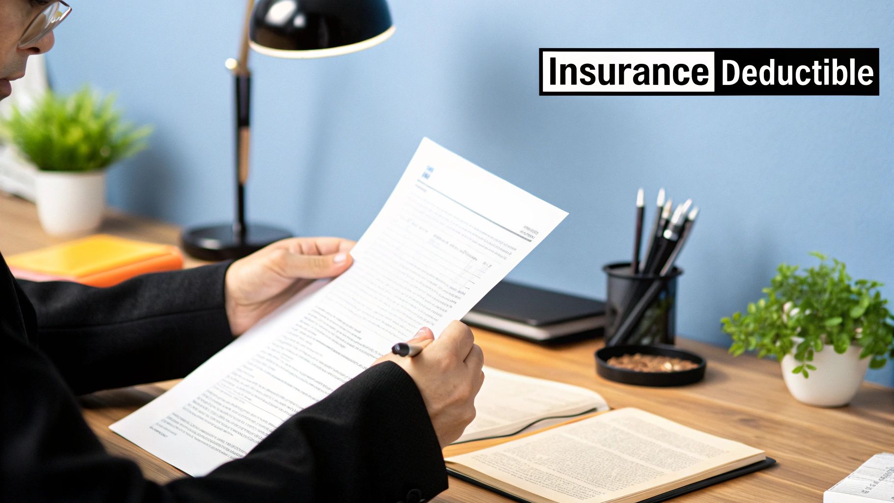 Insurance deductible concept