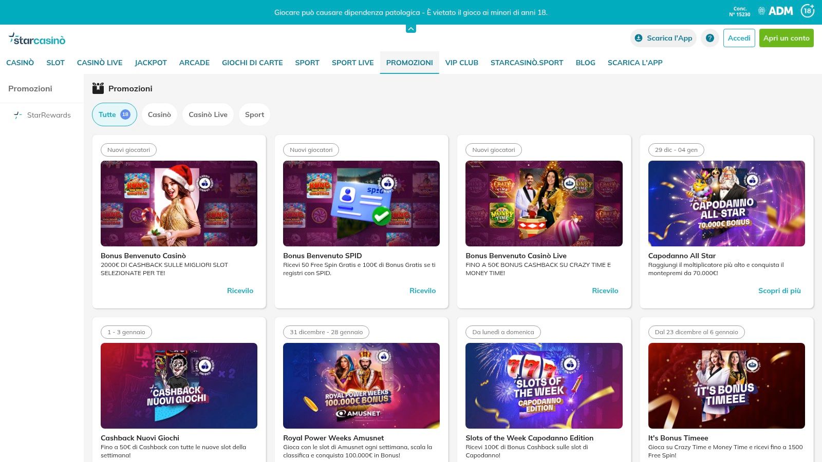 StarCasinò (Betsson Group)