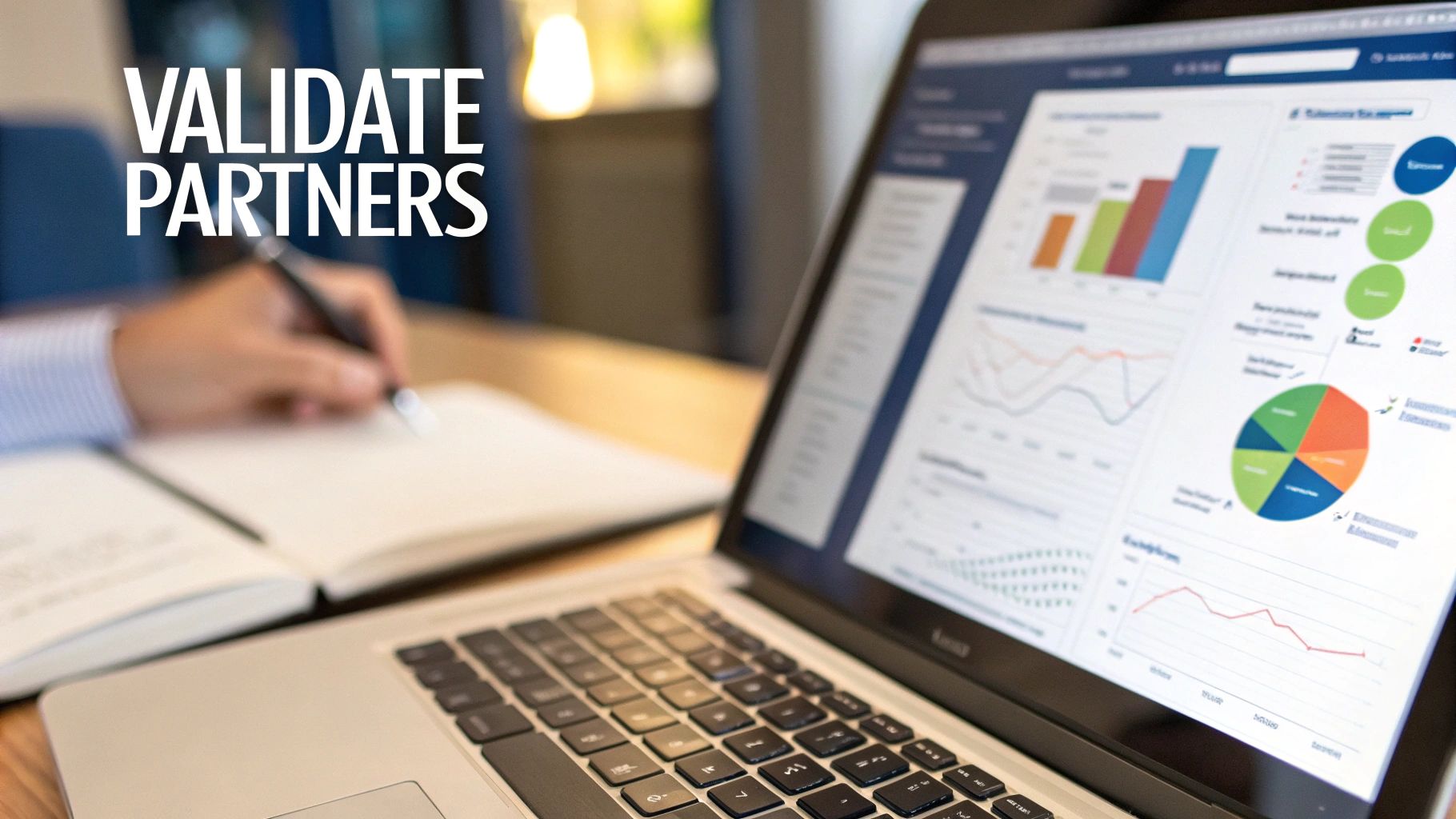A person closely inspecting a document with a magnifying glass, symbolising the vetting process.