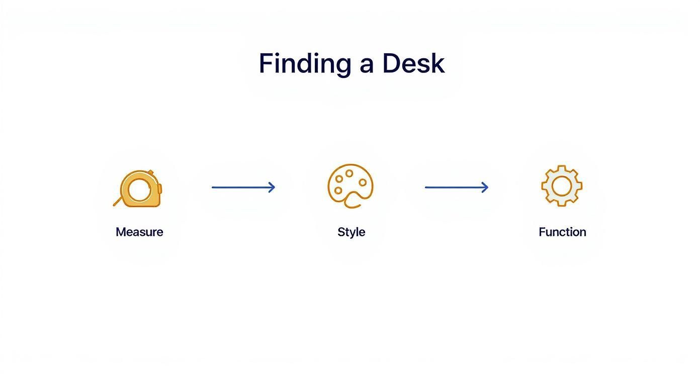 Infographic about small desk for bedroom