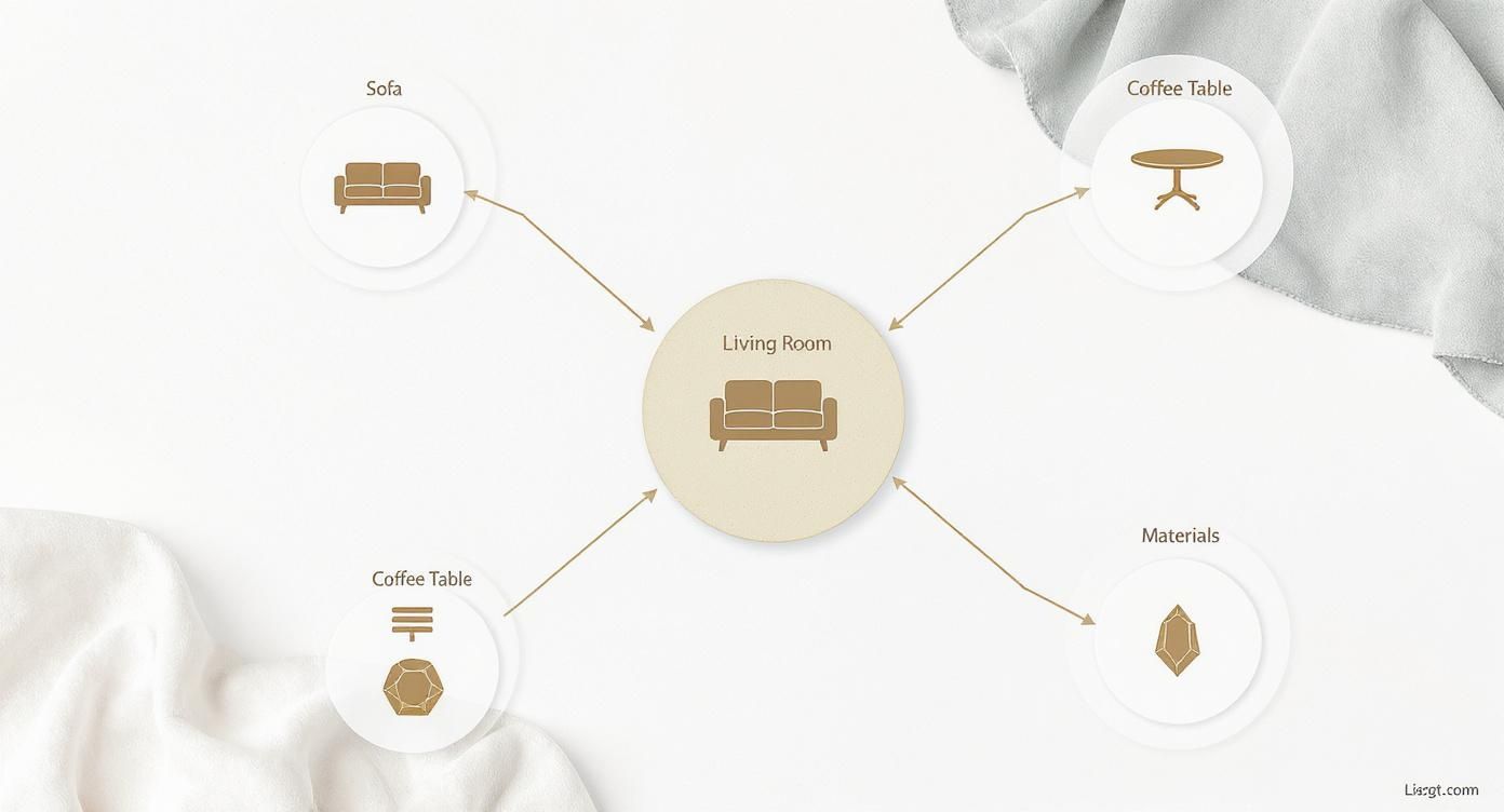 Infographic about furniture for small spaces australia