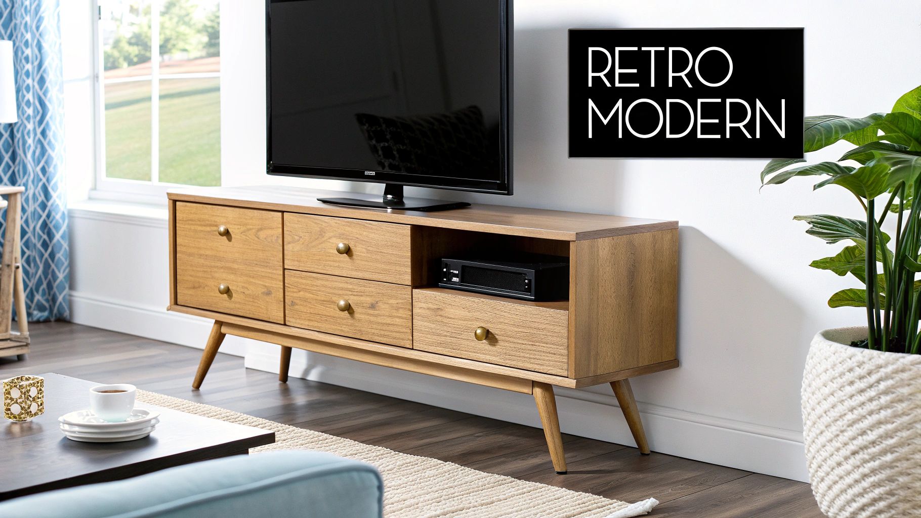 Mid-Century Modern TV Console