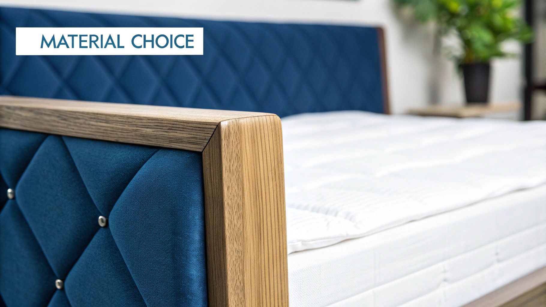 A luxurious king bed with storage in a well-styled bedroom