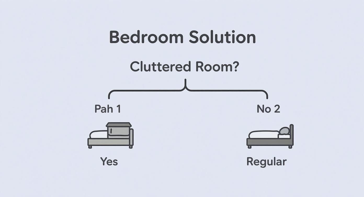 Infographic about king bed with storage