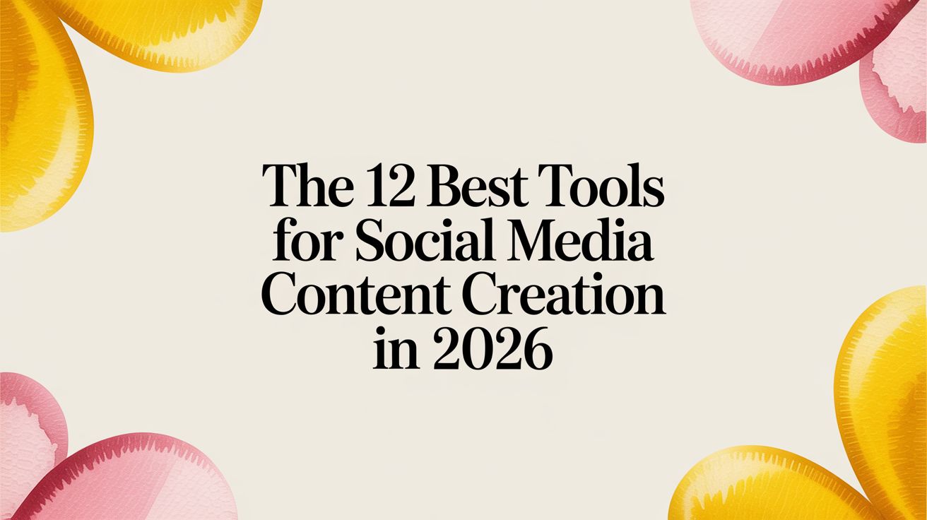 The 12 Best Tools for Social Media Content Creation in 2026