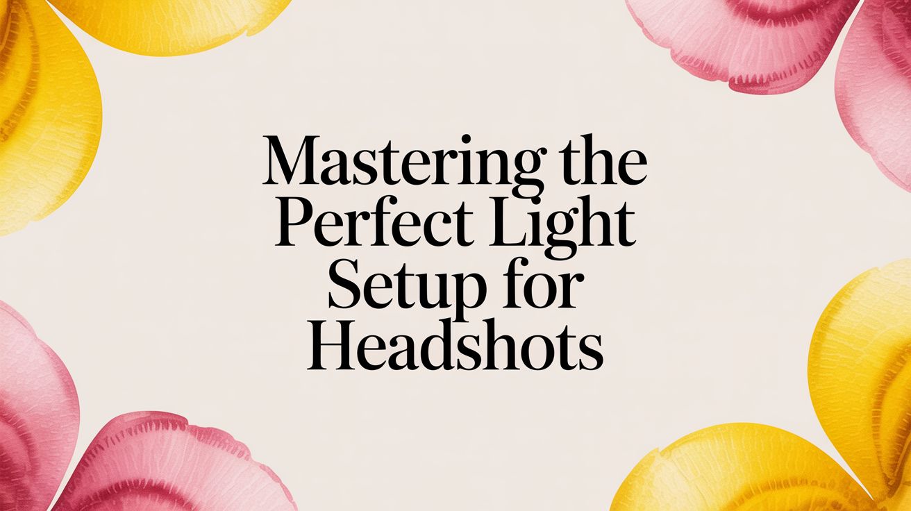 Mastering the Perfect Light Setup for Headshots