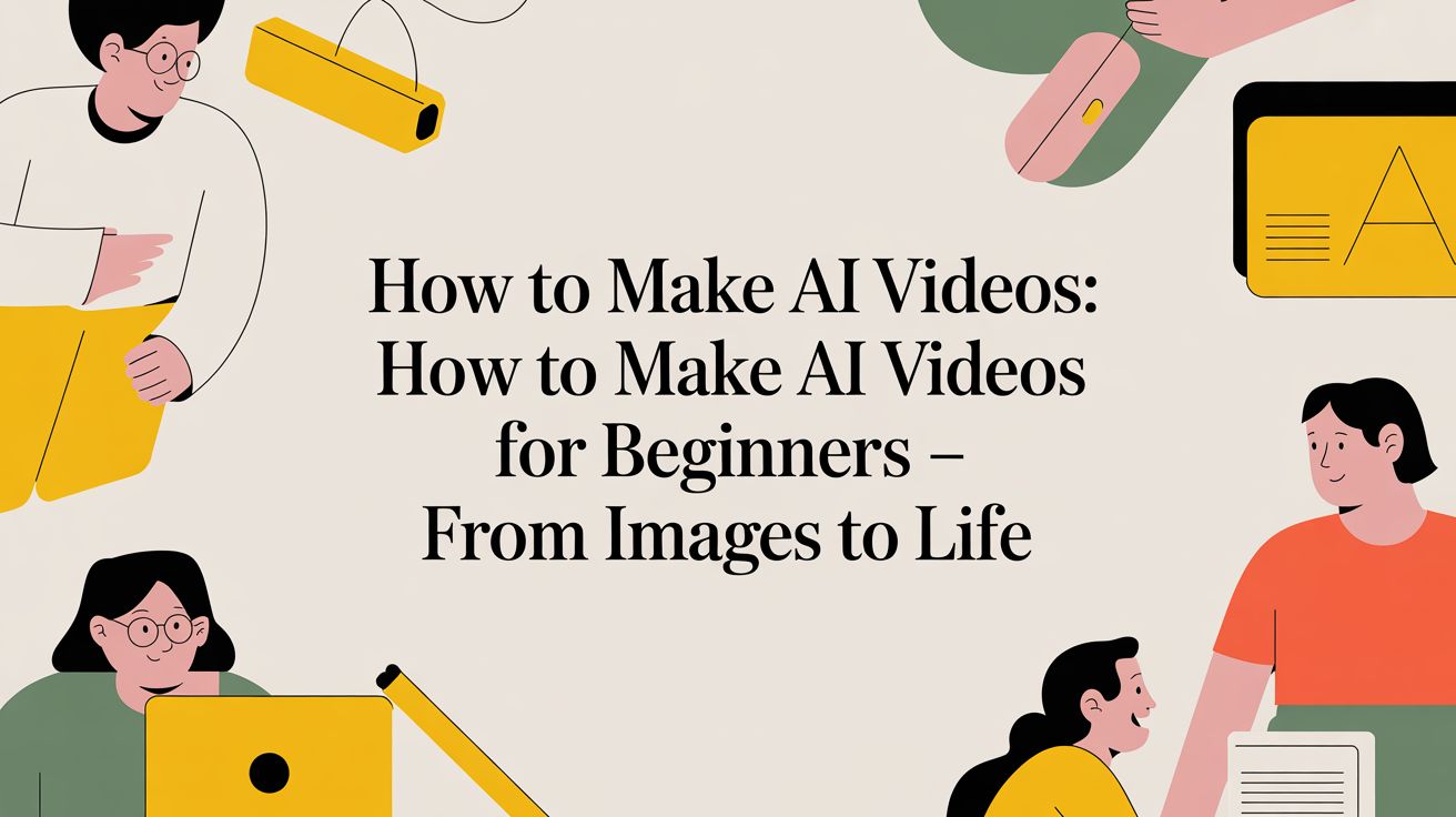 How to make ai videos: how to make ai videos for beginners — from images to life