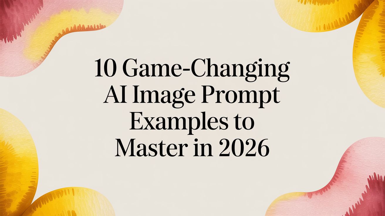 10 Game-Changing AI Image Prompt Examples to Master in 2026