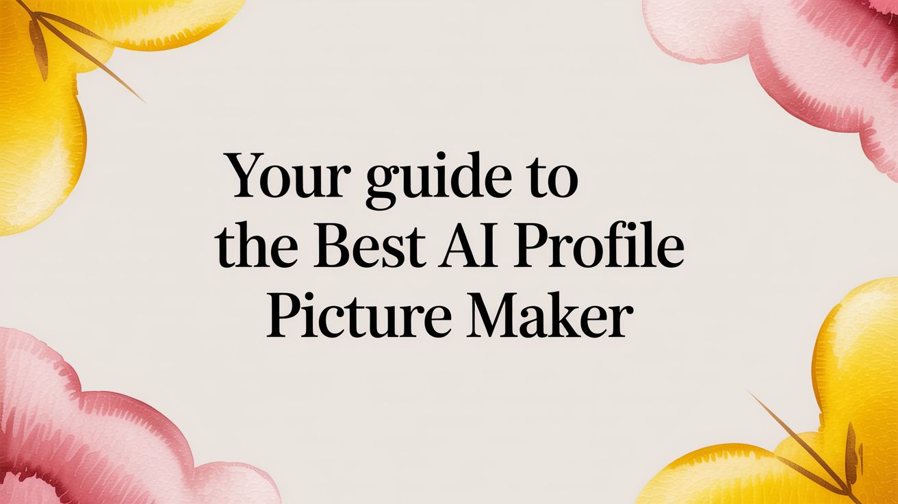 Your Guide to the Best AI Profile Picture Maker