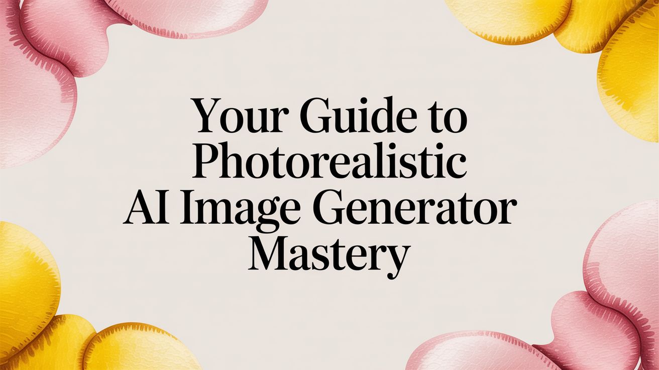 Your Guide to Photorealistic AI Image Generator Mastery