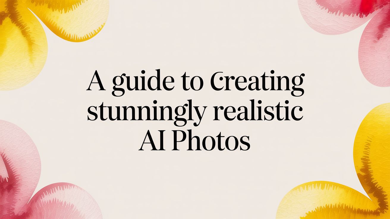 A Guide to Creating Stunningly Realistic AI Photos
