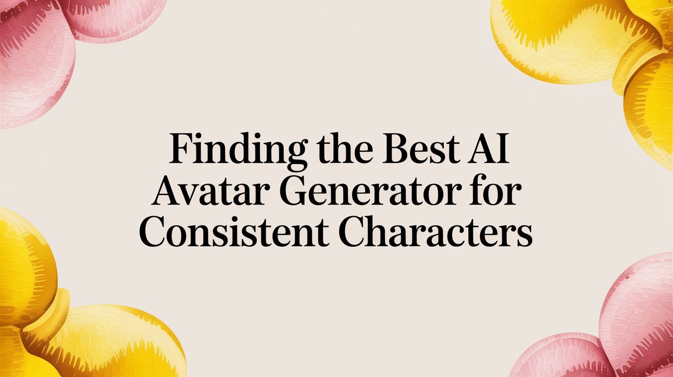 Finding the Best AI Avatar Generator for Consistent Characters