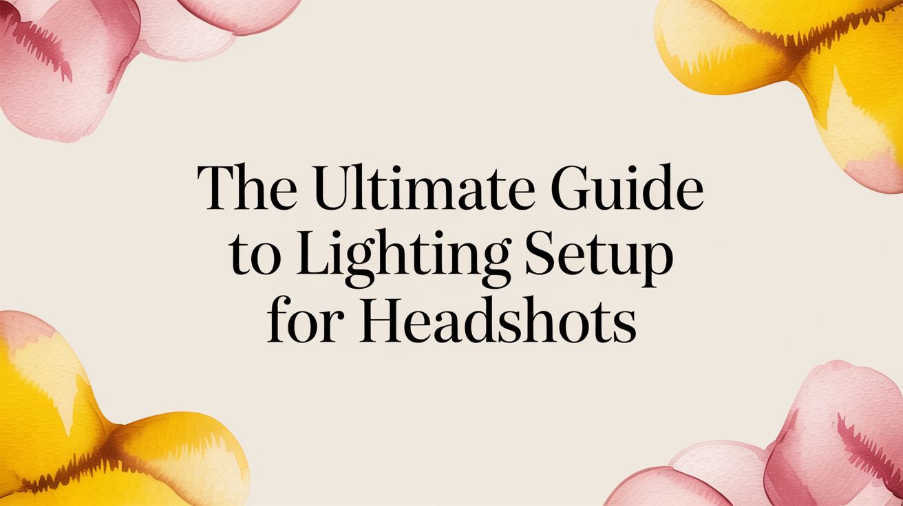 The Ultimate Guide to Lighting Setup for Headshots