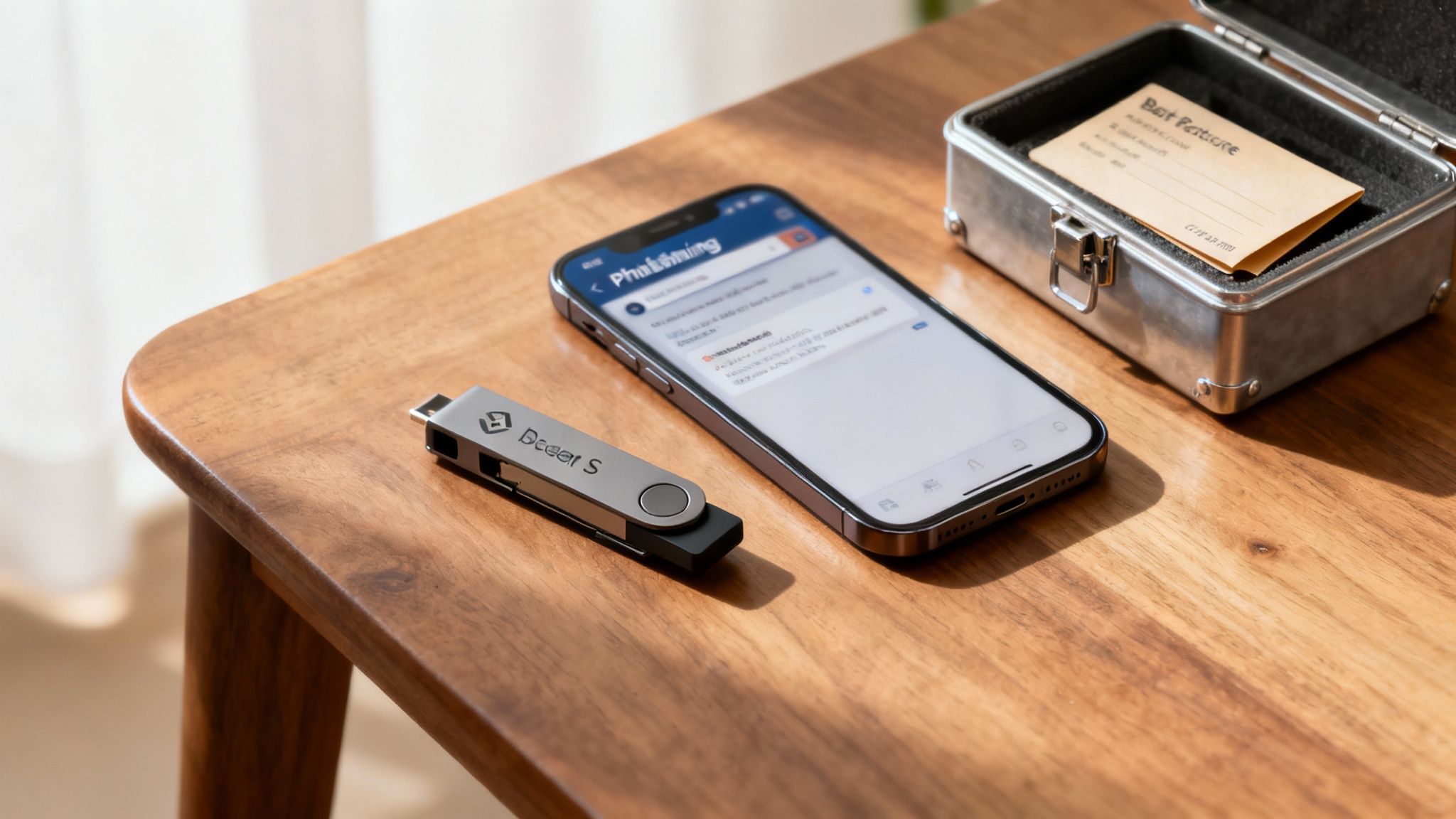 Ein Vorhängeschloss mit einem Bitcoin-Symbol darauf, das digitale Sicherheit symbolisiert