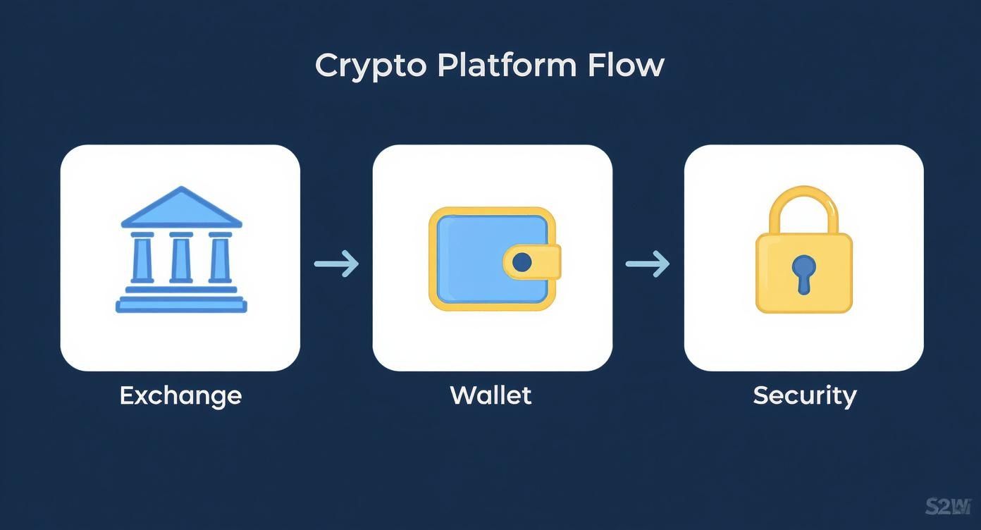 Infographic about krypto trading für anfänger