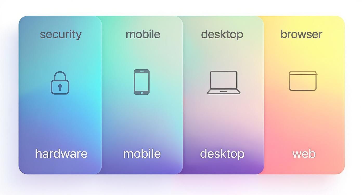 Infographic about bitcoin wallet vergleich
