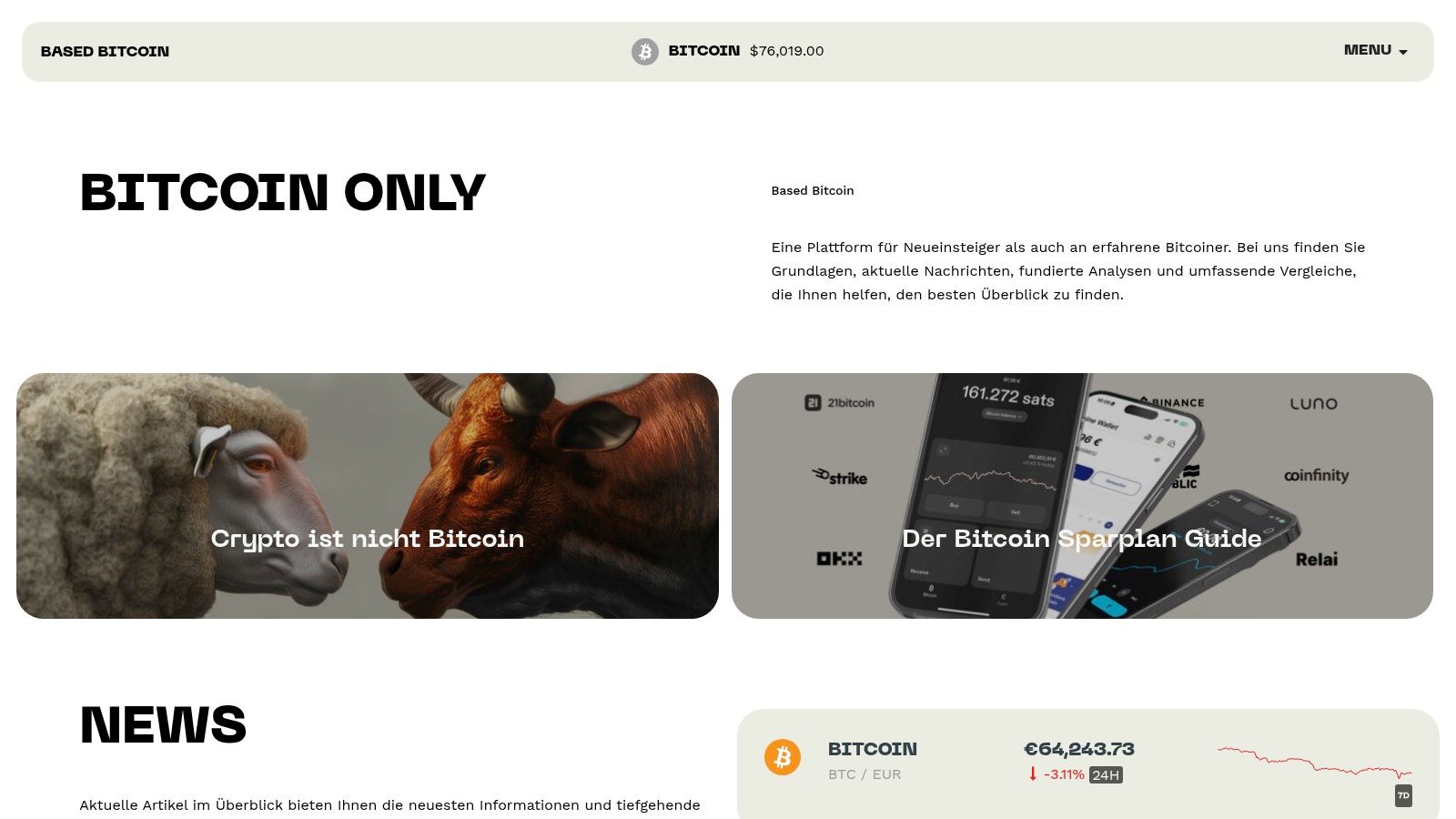 Based Bitcoin: Klarer Fokus ohne Altcoin-Ablenkung