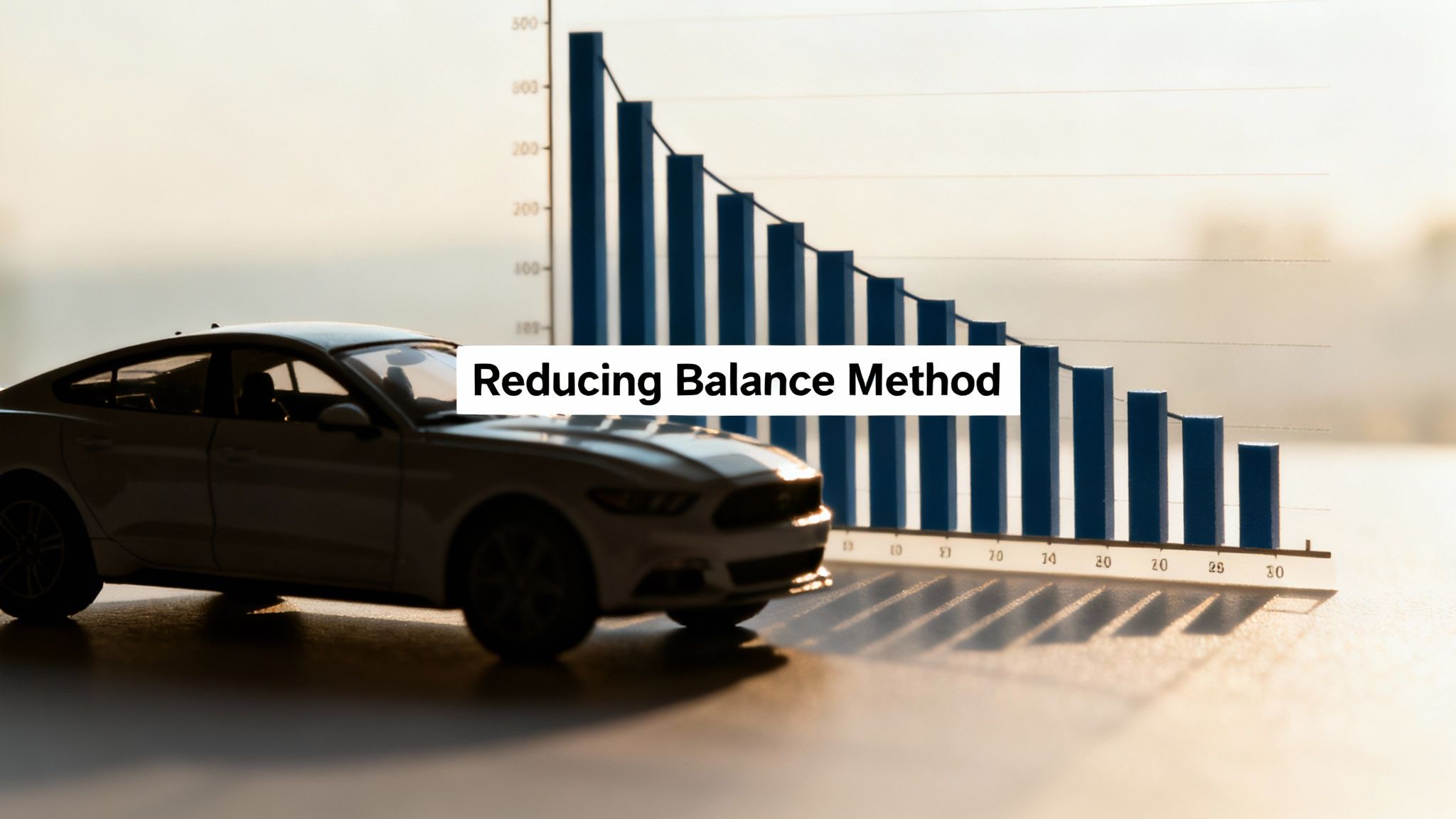 A modern car's digital dashboard glowing with performance metrics.