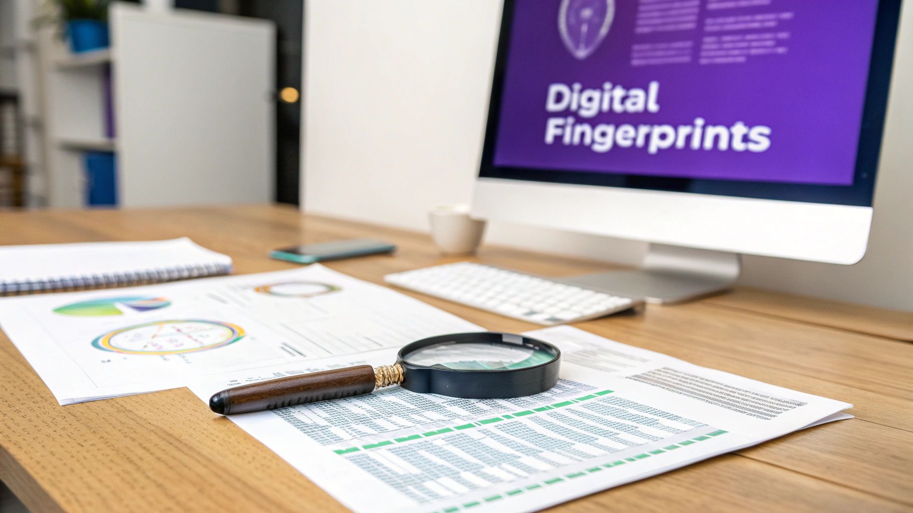 Three people discussing around a table, representing the analysis of writing patterns.