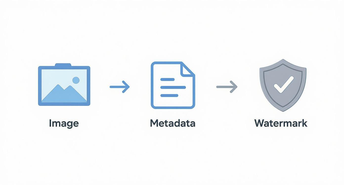 Infographic about detect ai images