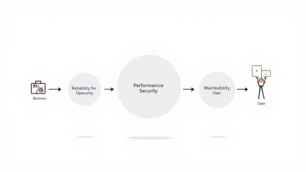 A dashboard showing various software quality metrics and charts