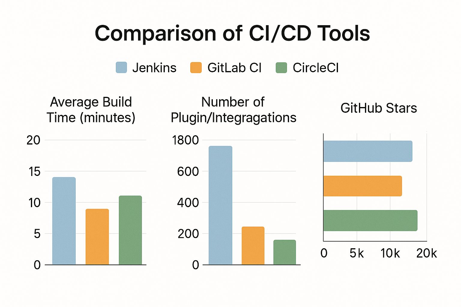 Infographic about cicd tools comparison
