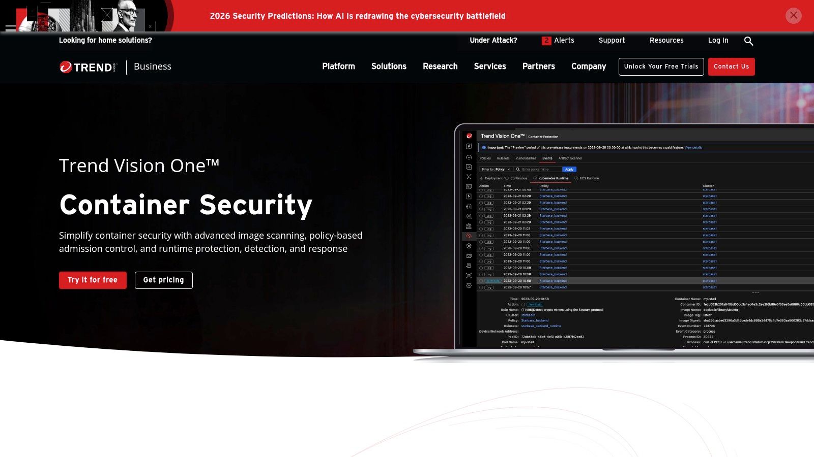 Trend Micro (Trend Vision One - Container Image Security)