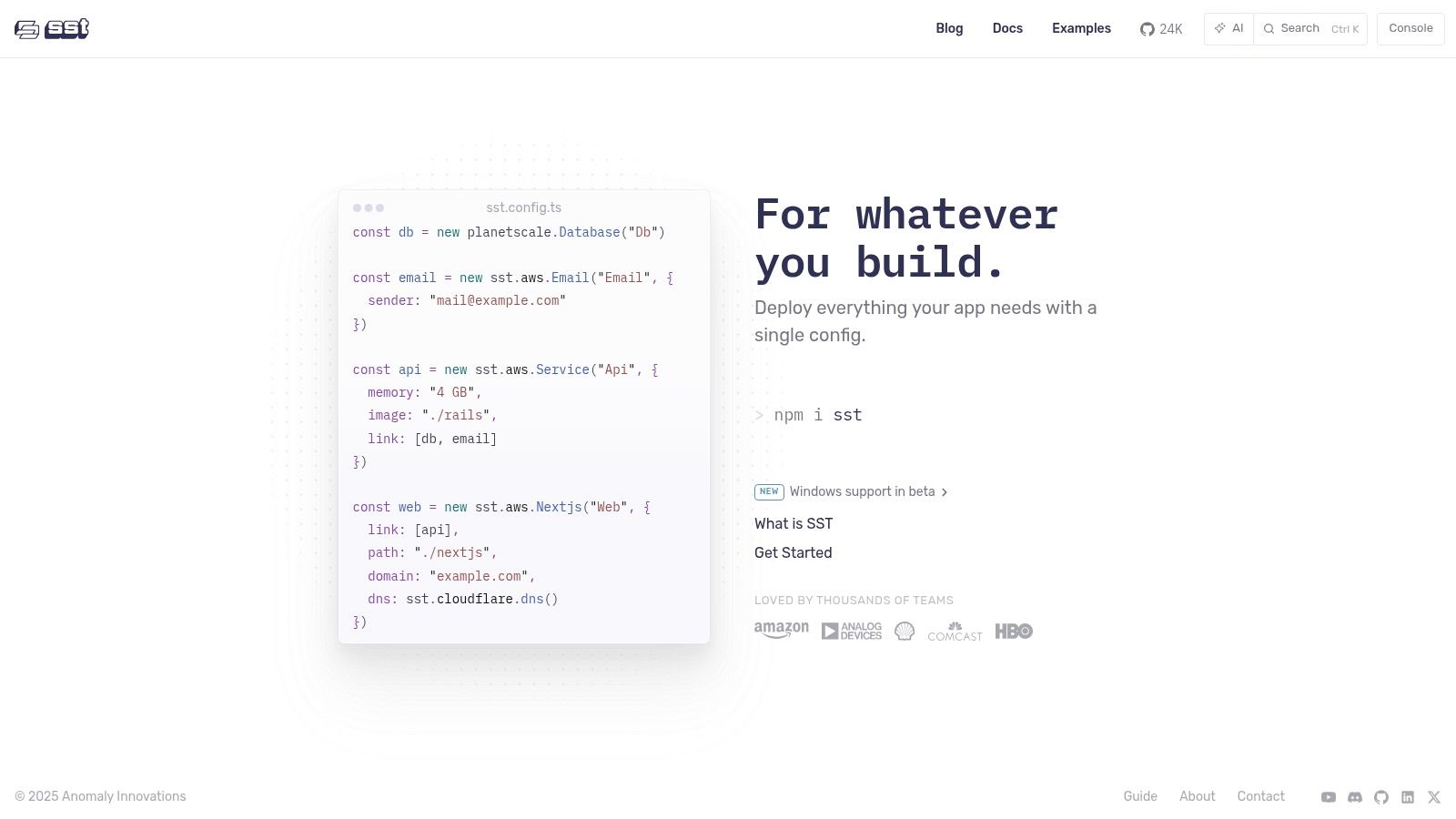 SST (Serverless Stack)