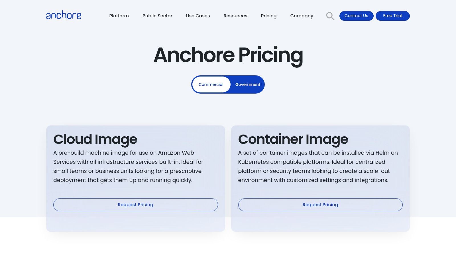 Anchore Enterprise (and OSS: Syft/Grype)