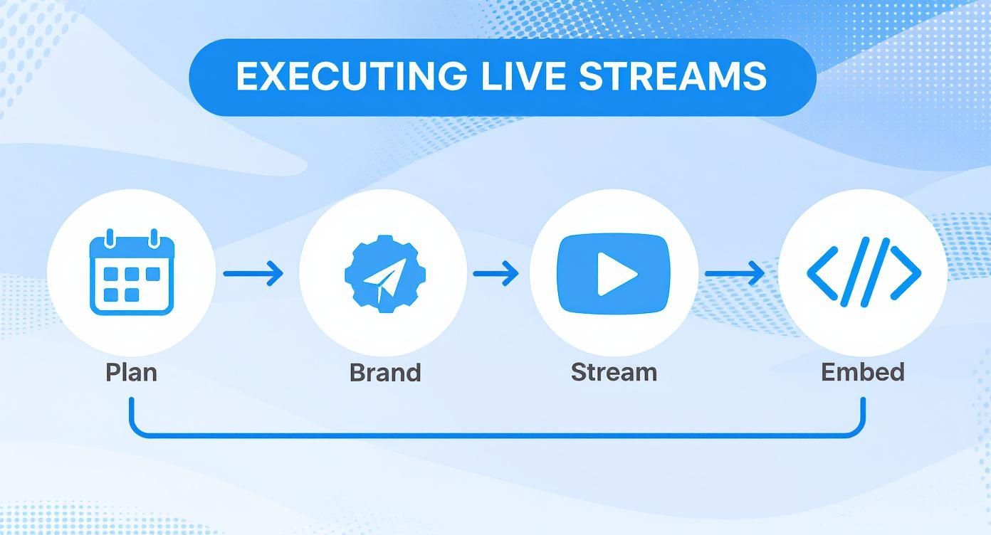 Infographic about live stream events