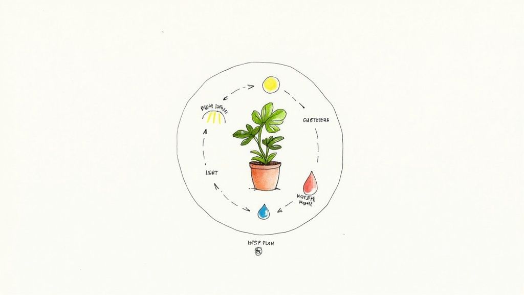 A healthy Monstera deliciosa plant with vibrant green leaves in a home setting.